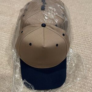 Classic Tan and Black Baseball Cap (Lot of 12)